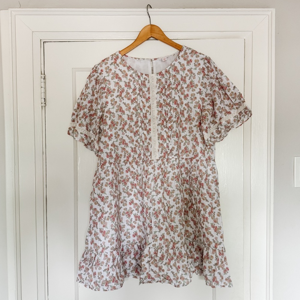 Jillian Harris x Joe Fresh | Ruffled Short Sleeve Dress